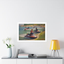 A Sunday Afternoon on the Island of La Grande - Version 2 - Seurat - Watersports - Gallery Print Poster - DC0259