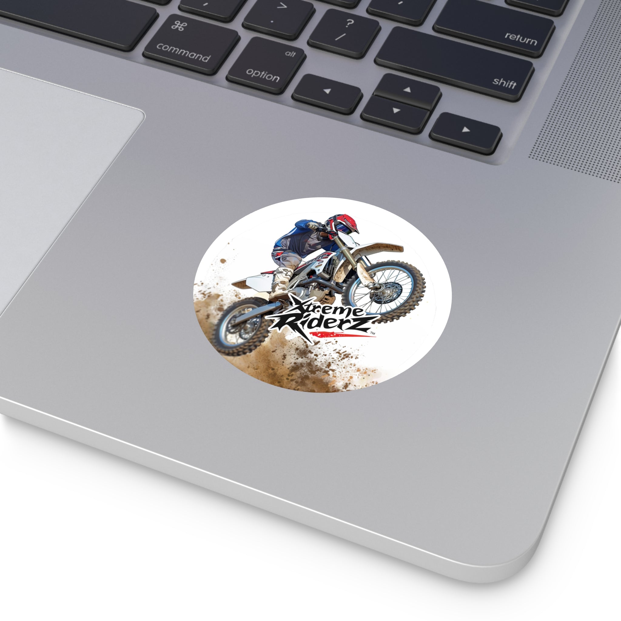 Motocross -Xtreme Riderz- Round Vinyl Sticker
