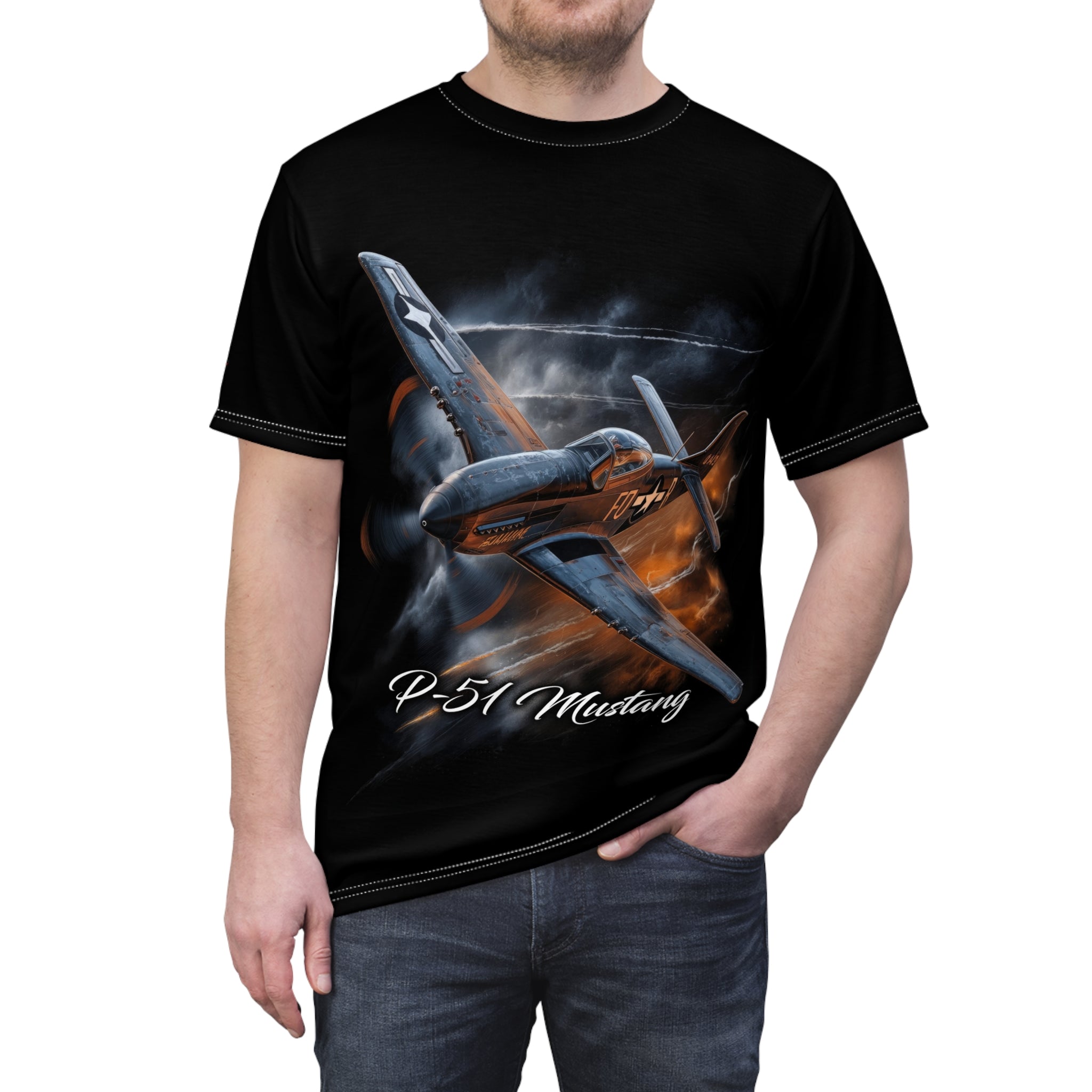 P-51 Mustang - Aviation - Men's Tee Shirt - DC0296