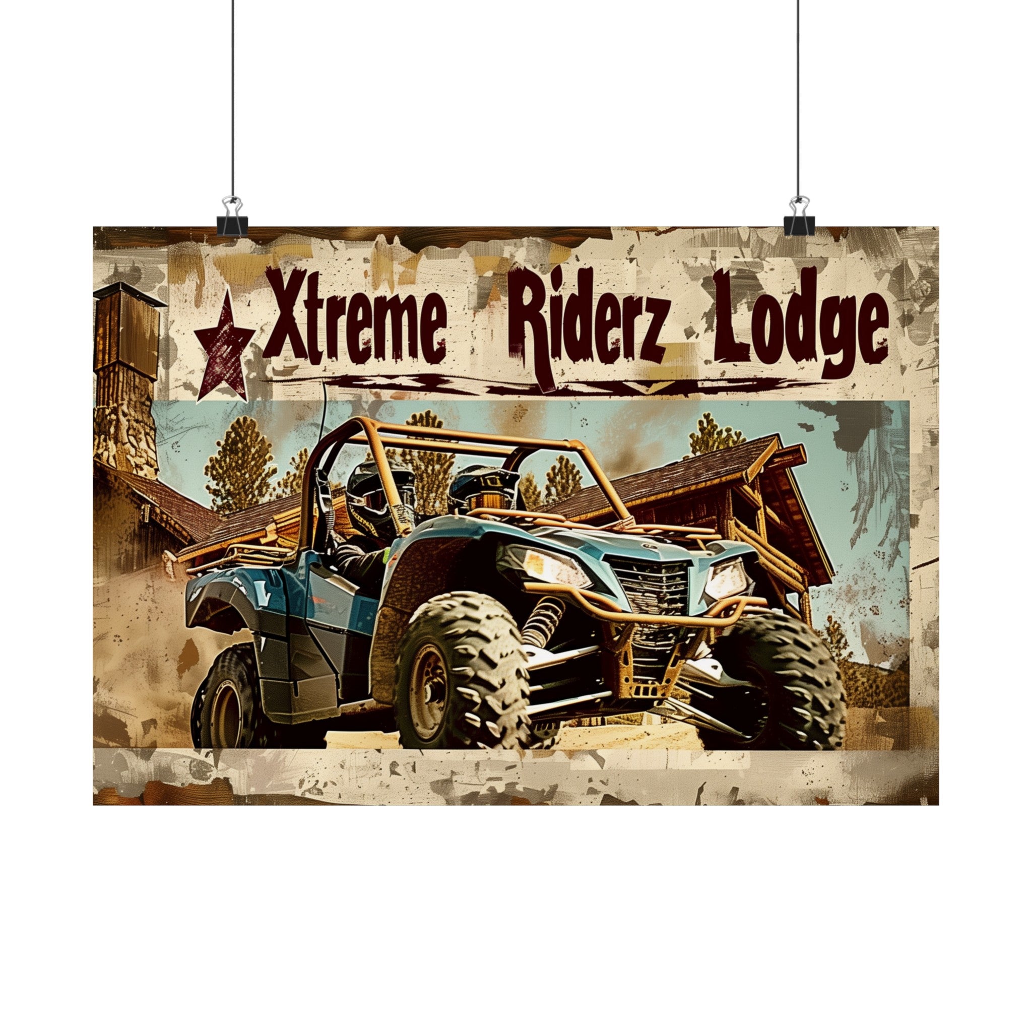 Xtreme Riderz Lodge ATV Poster