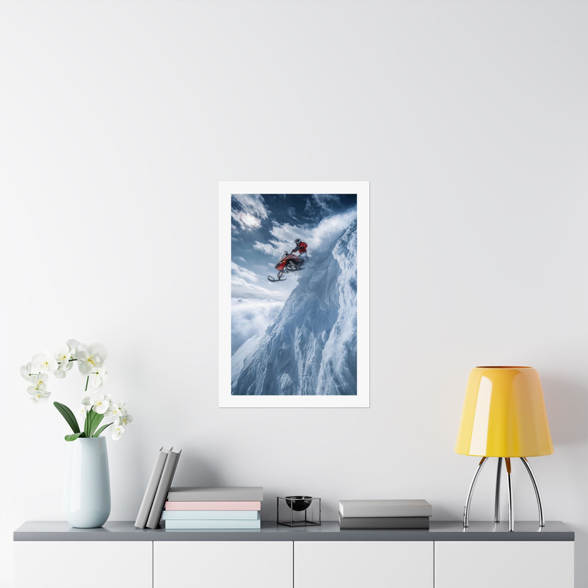 Free Fall - Snowmobile - Gallery Print Poster - DC0192