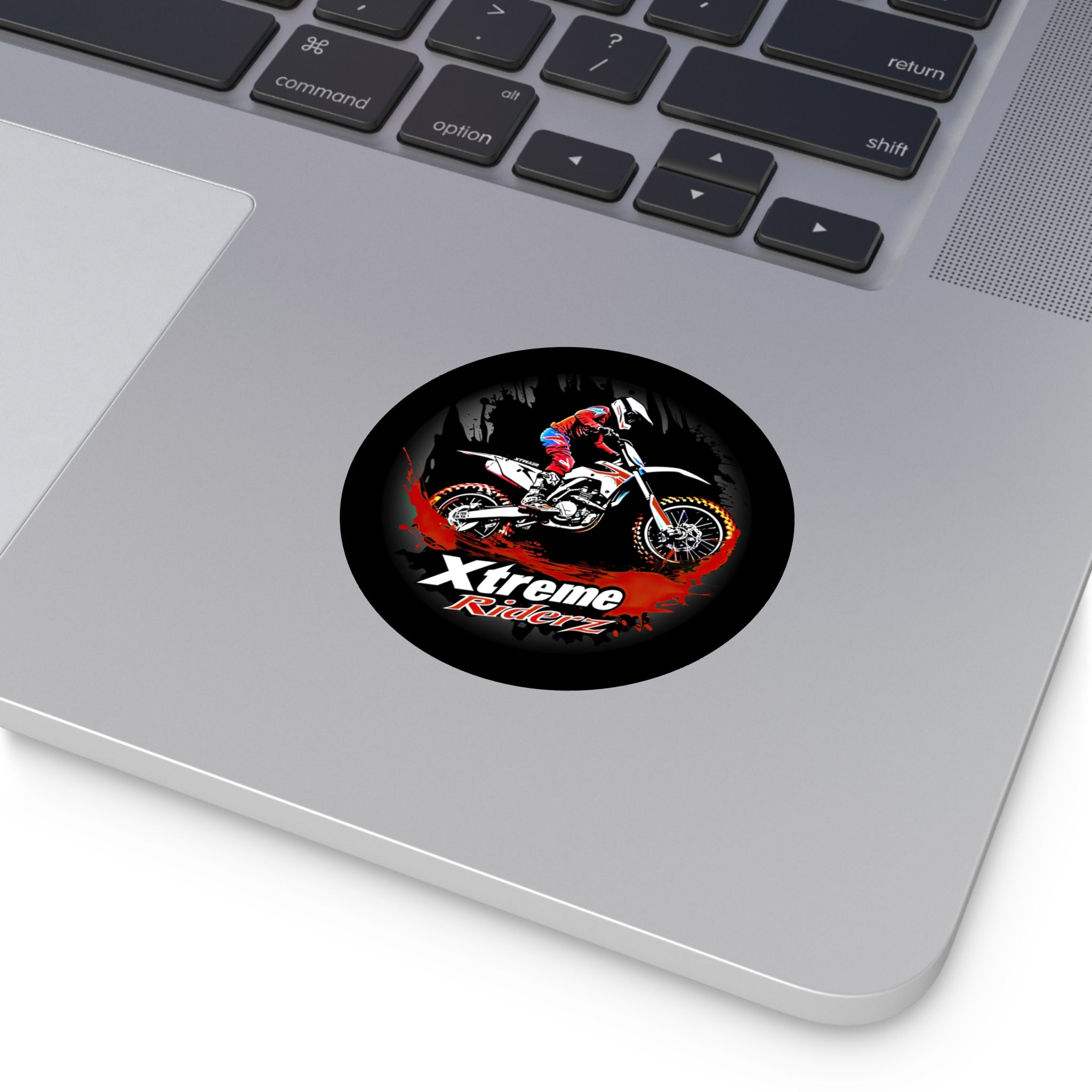 Motocross- Xtreme Riderz- Round Vinyl Stickers