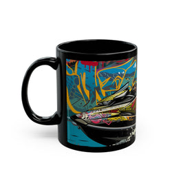 Ski Graffiti Urban Black Mug - Xtreme Riderz