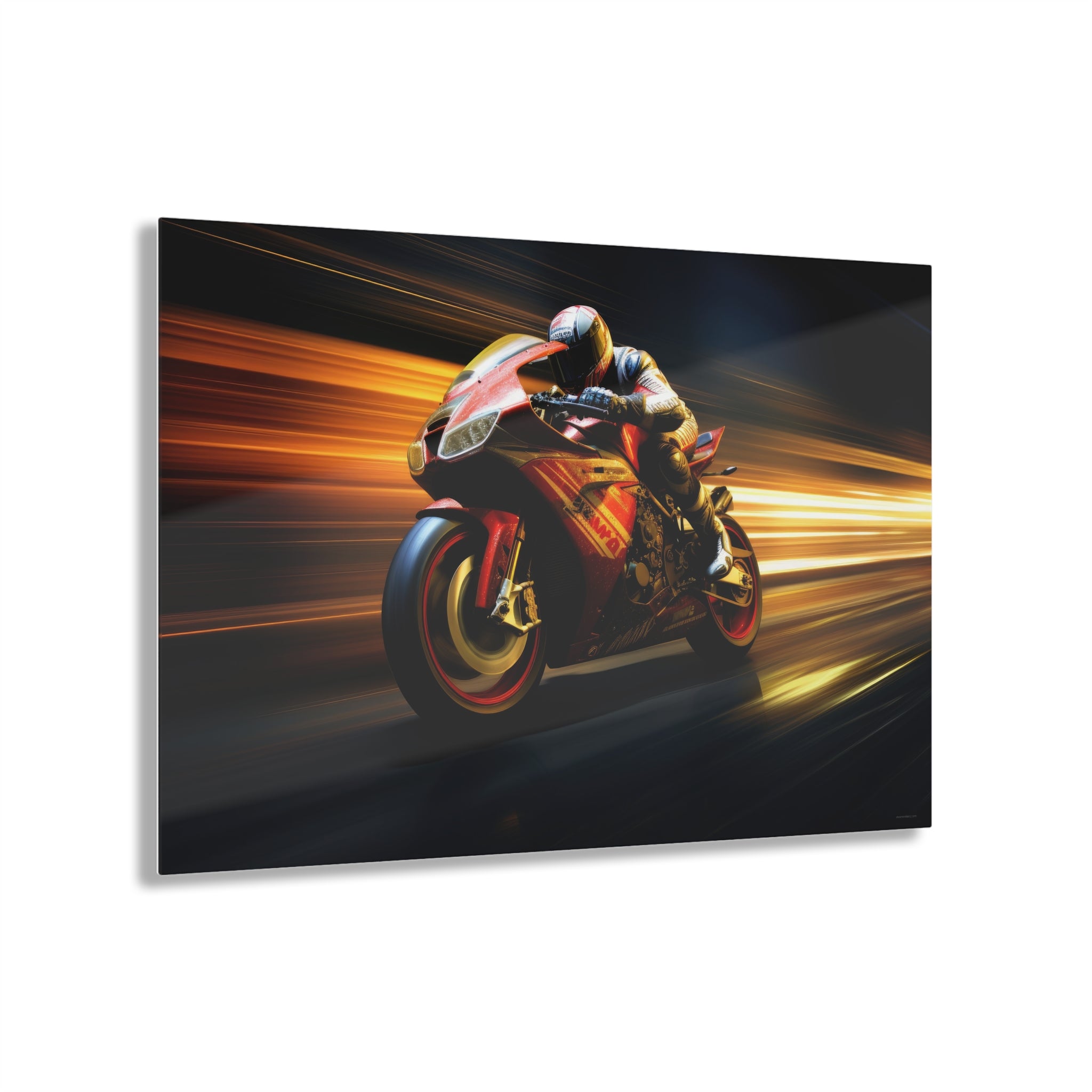 Accelerate Acrylic Print, motorcycle, poster, wall art, photo