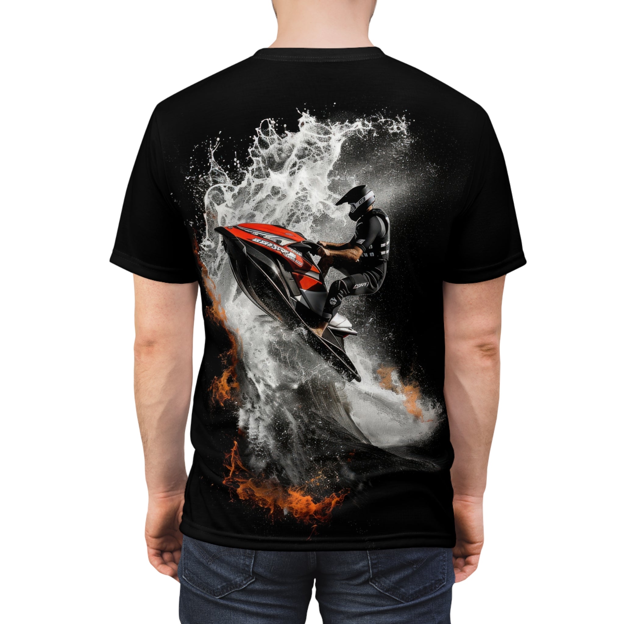 Climbing the Wave t-shirt - jet ski - watersports - personal watercraft - waves