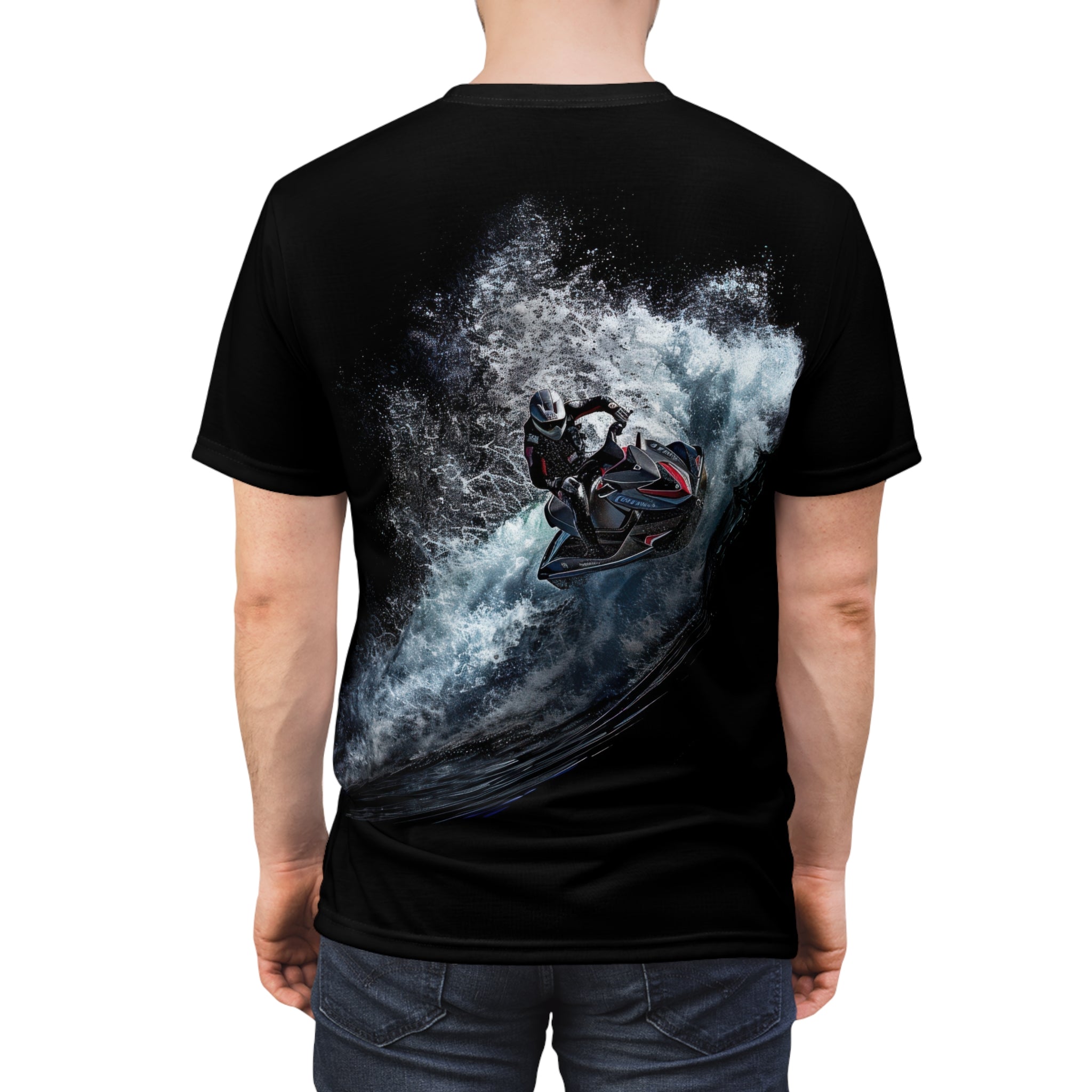 Conquering the Wave t-shirt - jet ski - waves - watersports - personal watercraft
