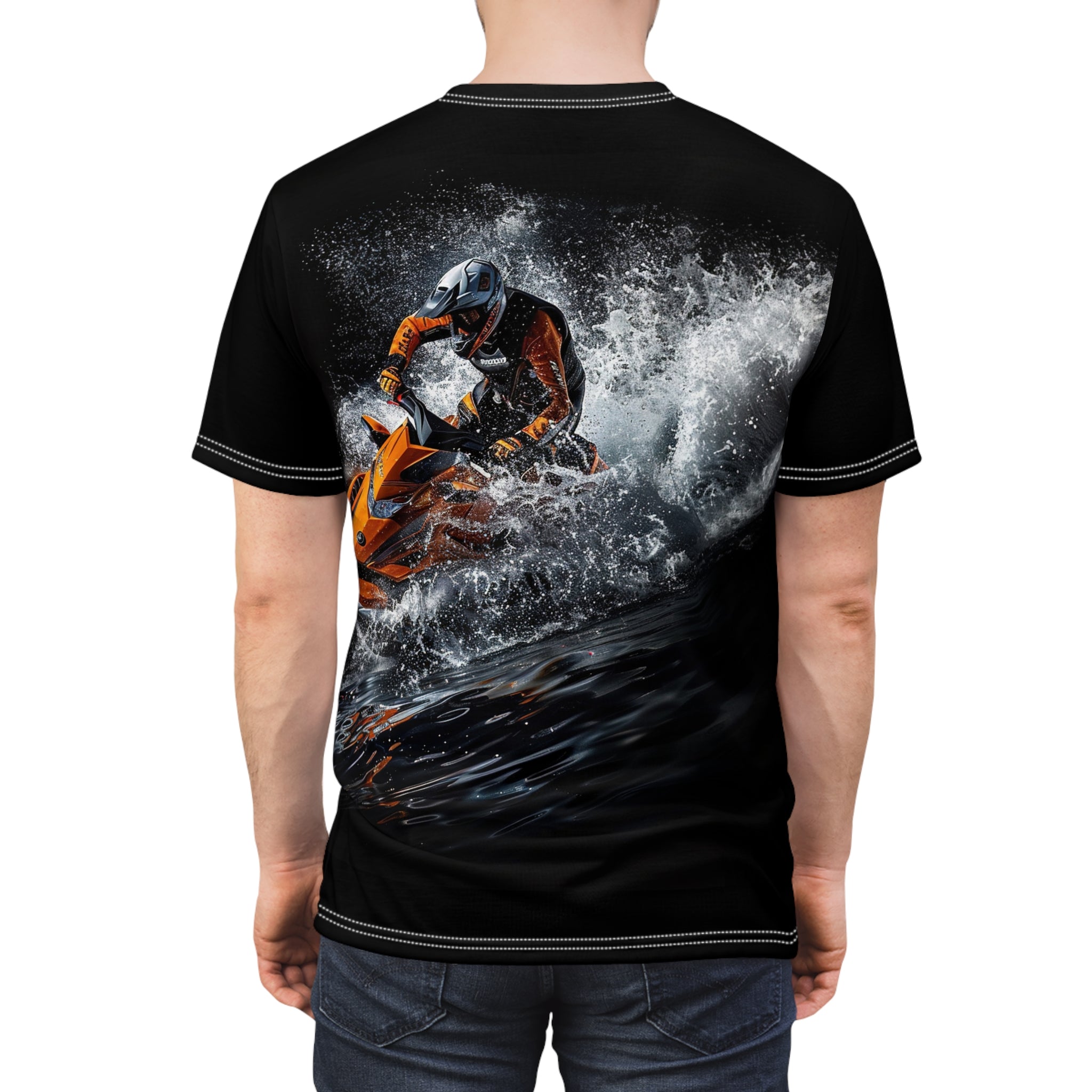 Crushing Through the Waves t-shirt - jet ski - ocean waves - watersports