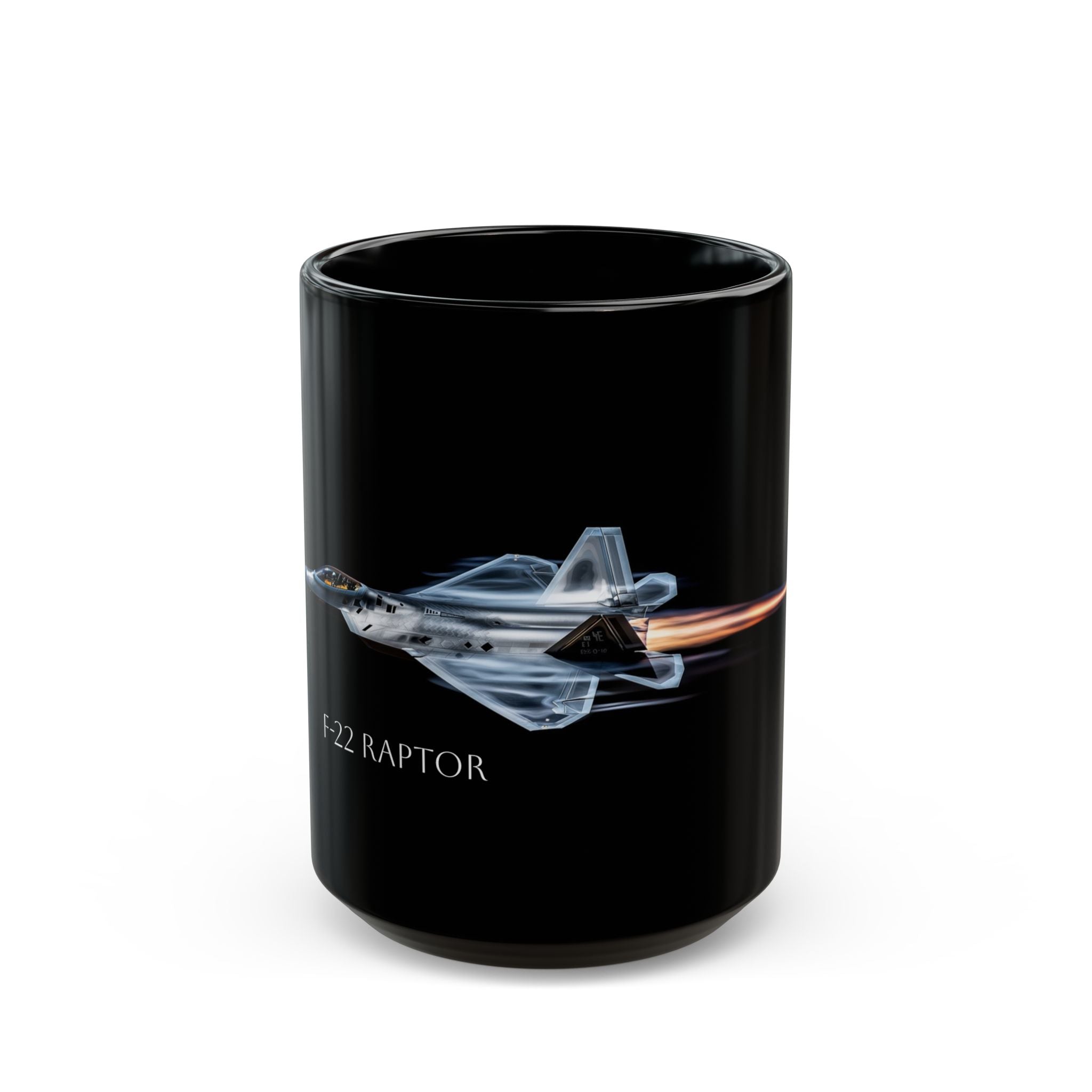 F-22 Raptor Black Mug, jet, aviation