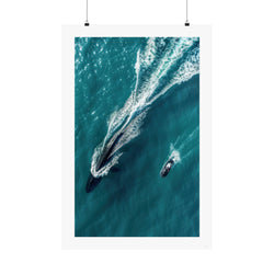 Having a Whale of a Time gallery print, poster, wall art, photo, jet ski, whale, ocean