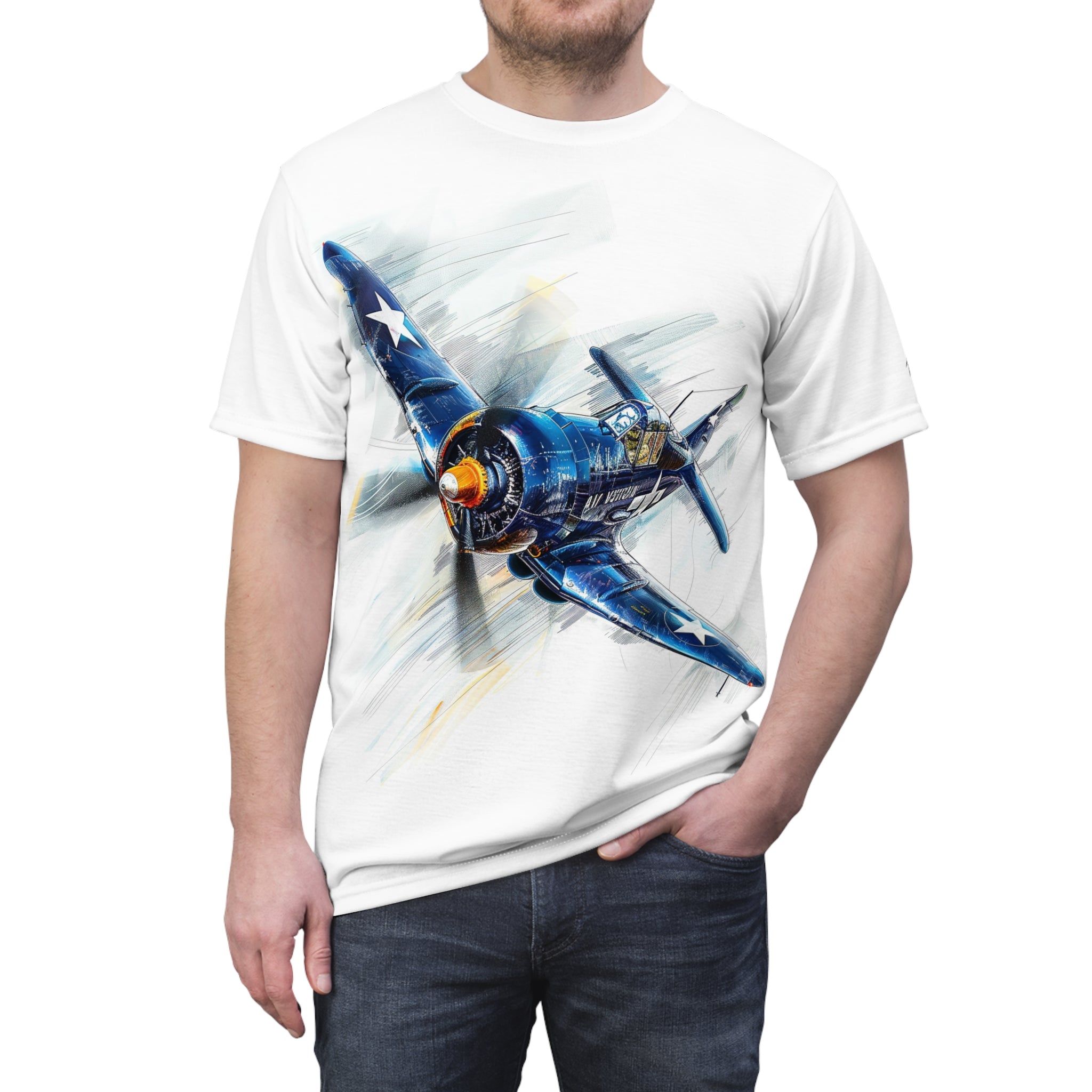 Hellcat Warplane flying - Aviation - t-shirt