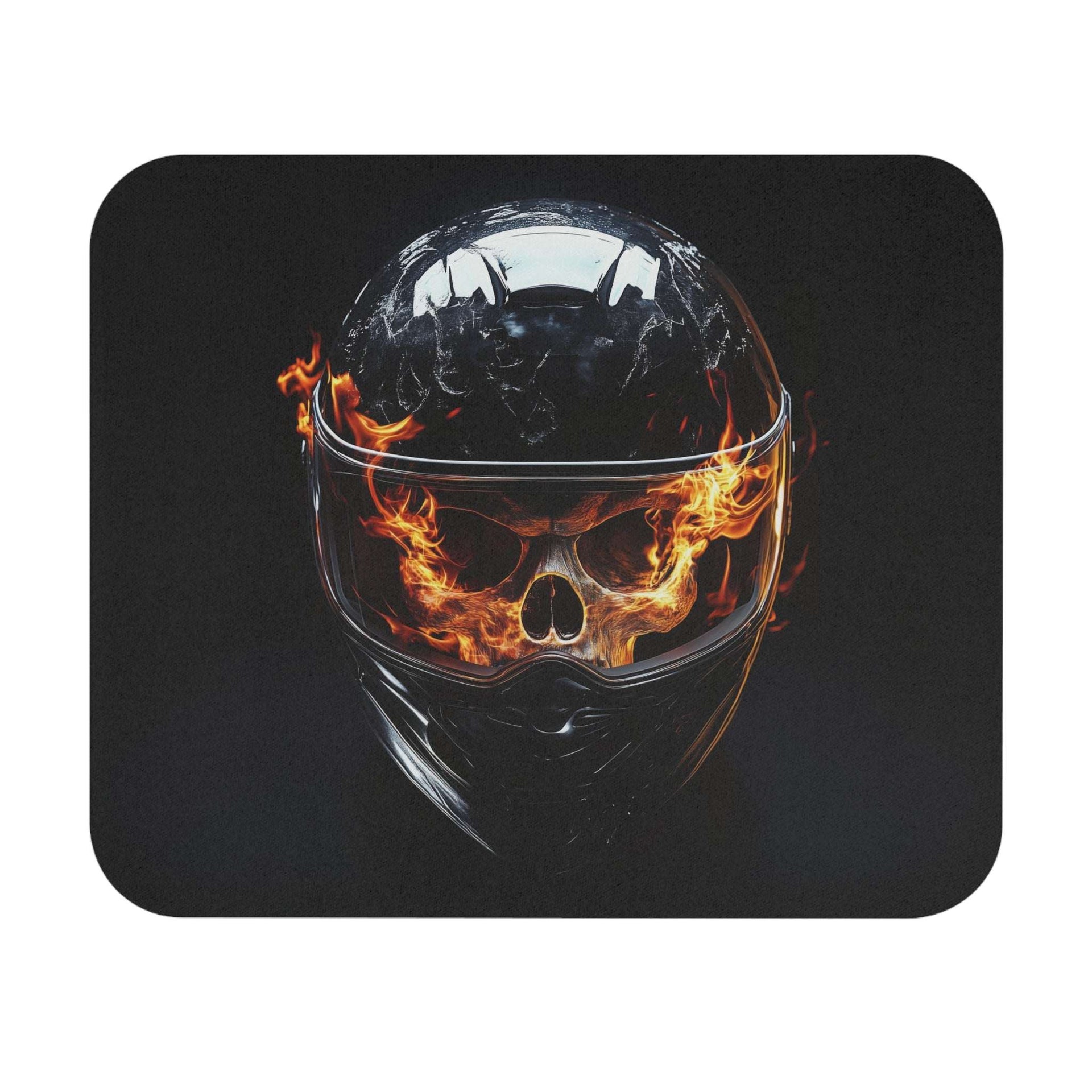 Hot Headed Mouse Pad (Rectangle) - Motorcycle