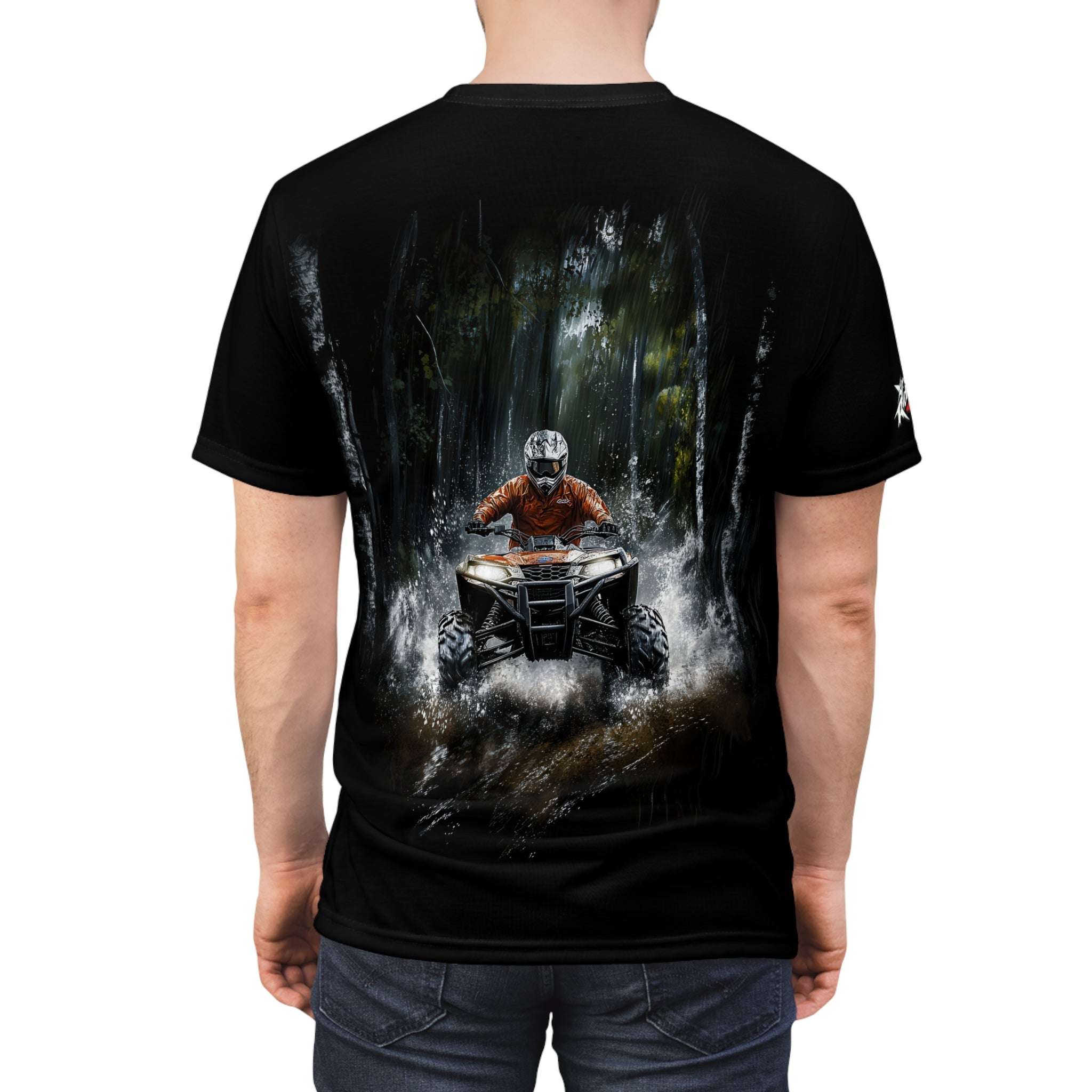 Playing in the Rain ATV t-shirt, ATV, water, splashes