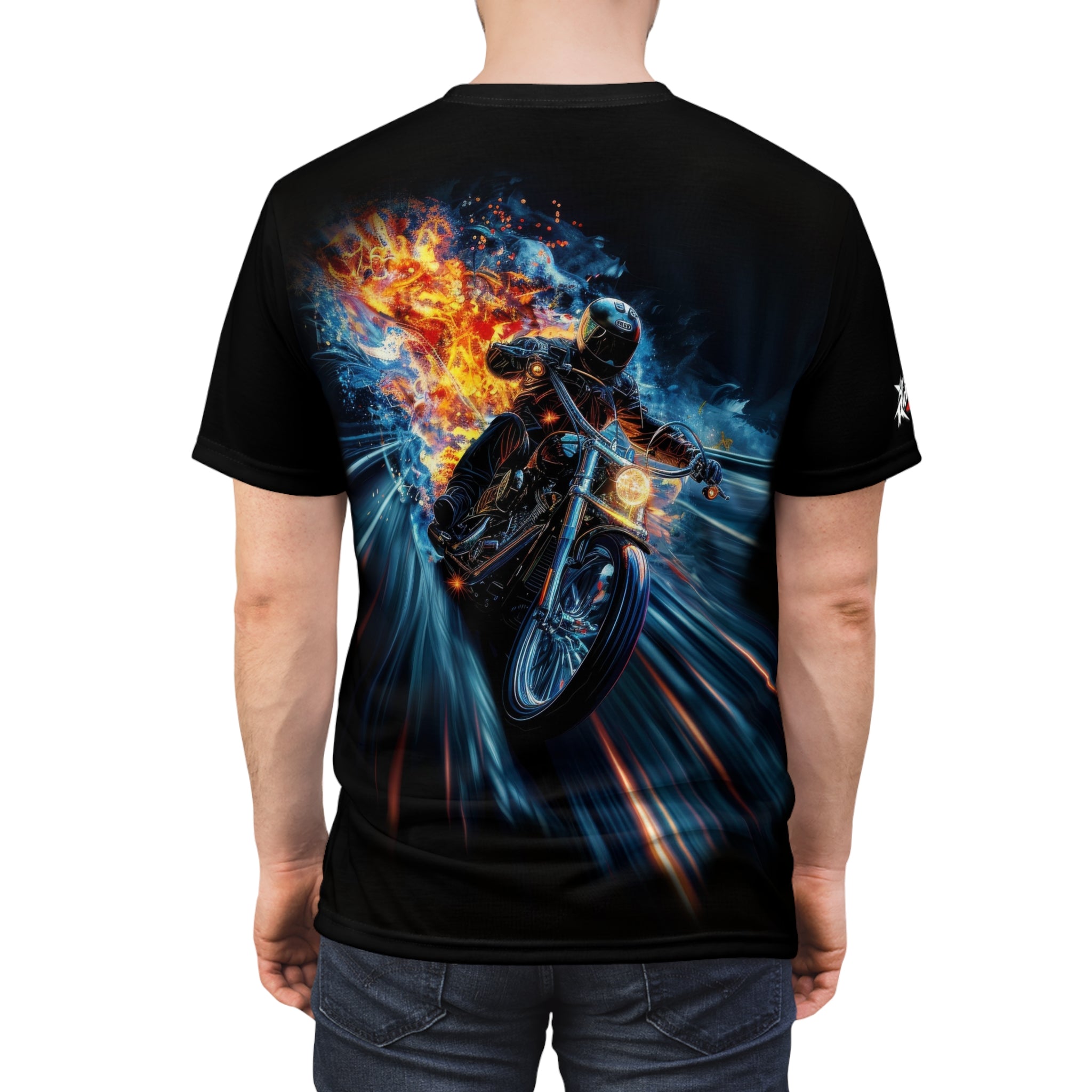 Red Hot motorcycle t-shirt, motorcycle, flames