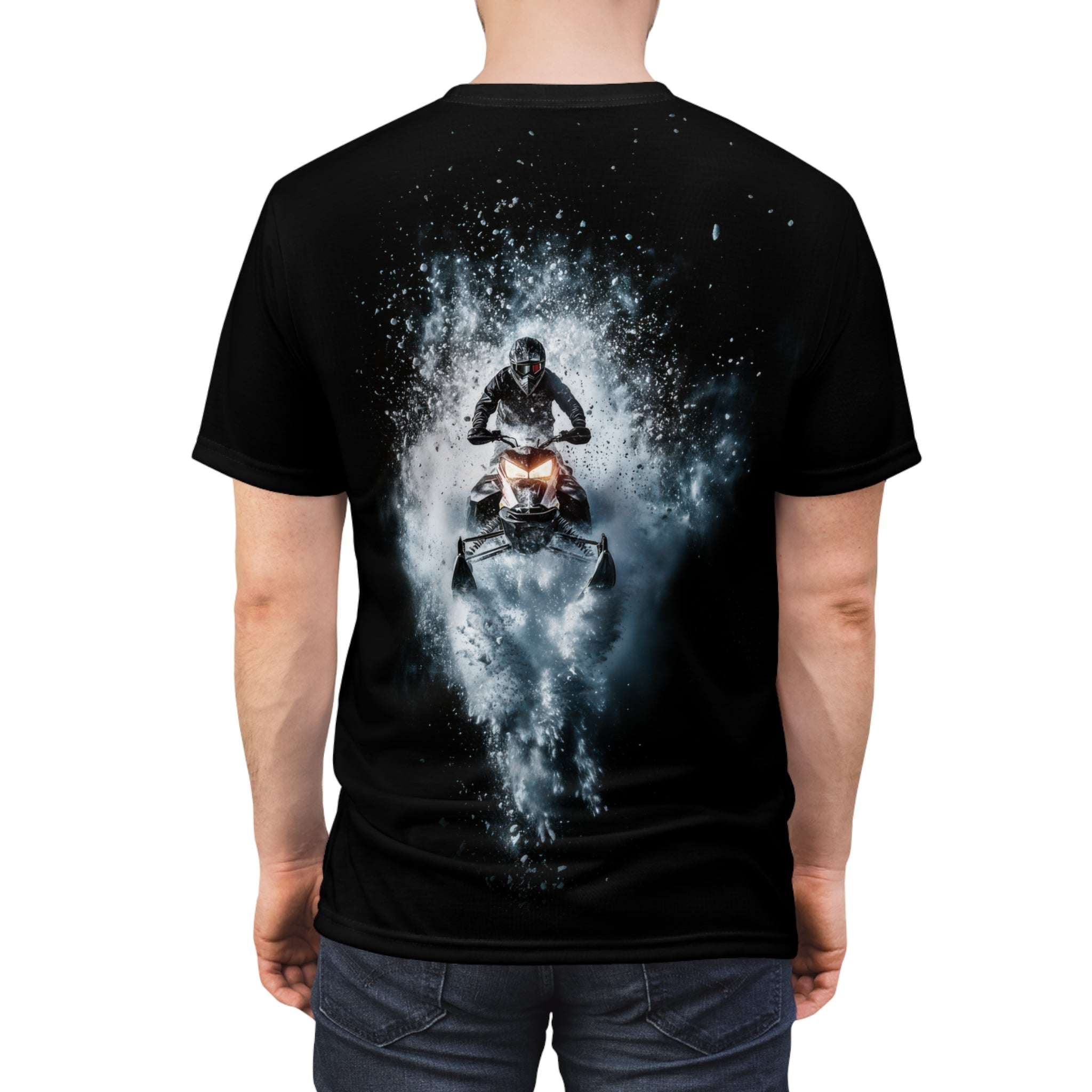 Snowfall snowmobile t-shirt, snowmobile, snow