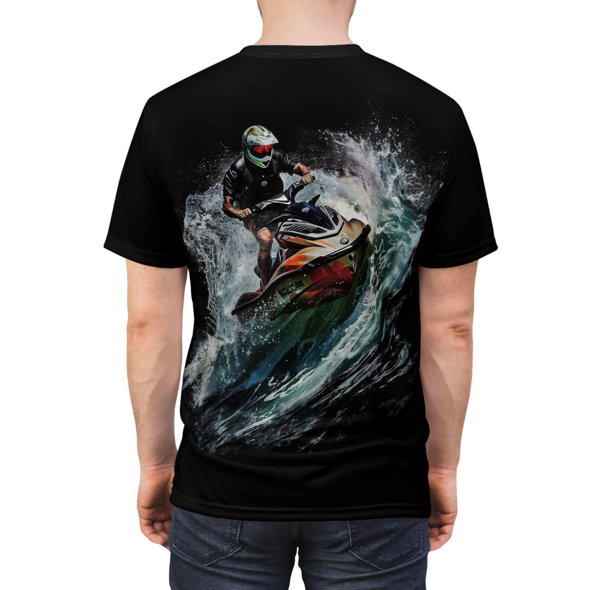 Wave Rider t-shirt - jet ski - watersports - personal watercraft - waves